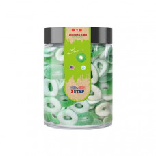 1 Step Max CBD Gummies 2000mg (400g) Jar - Gummies: Green Apple Hoops