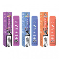 0mg Elf Bar Shisha Range Disposable Vape Pod 600 Puffs - Flavour: Berry Blossom